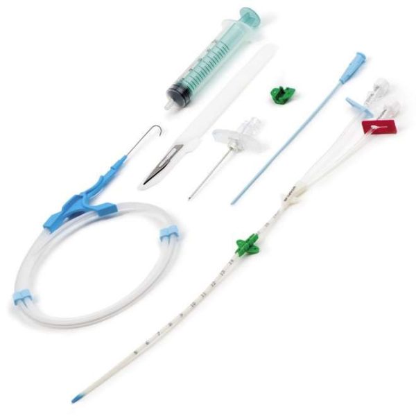 Набор для катетеризации крупных сосудов по Сельдингеру двухканальный № 5F